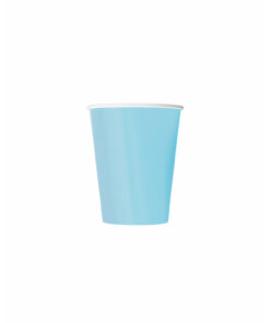 Light Blue Paper Cups 50x9oz
