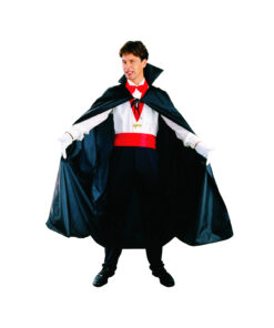 Long Black Cape Adult