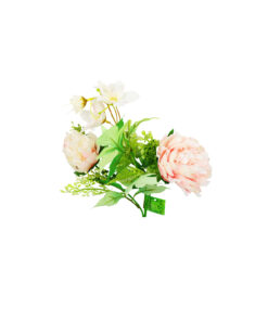 Alternative view of Peach Peony 2 Head 45cm