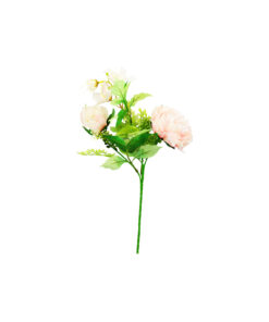 Peach Peony 2 Head 45cm