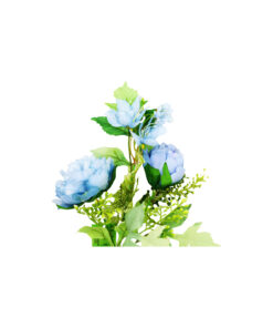 Alternative view of Blue Peony 2 Head 45cm