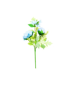 Blue Peony 2 Head 45cm