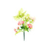 Pink Rose And Peach Dahlia Bush 6 Heads 49cm