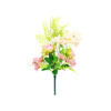 Light Pink Rose And Peach Dahlia Bush 6 Heads 49cm
