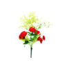 Red Rose And White Dahlia Bush 6 Heads 49cm