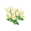 Cream Rose Bush 9 Heads 38cm