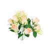 Peach Rose Bush 9 Heads 38cm
