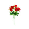 Red Rose Bush 9 Heads 38cm
