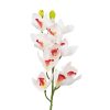 White Orchid With Pink Stamen 71cm