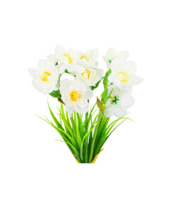 Alternative view of White Narcissus Flower 3 Heads 35cm