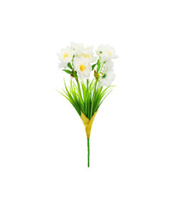 White Narcissus Flower 3 Heads 35cm