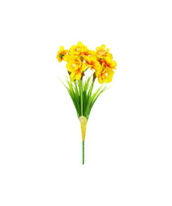 Yellow Narcissus Flower 3 Heads 35cm