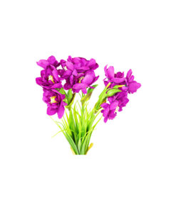 Alternative view of Purple Narcissus Flower 3 Heads 35cm