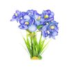 Blue Narcissus Flower 3 Heads 35cm