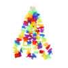 Rainbow Flower Lei 3pc