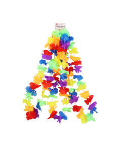 Rainbow Flower Lei 3pc