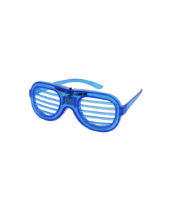 Neon Blue LED Shutter Glasses 15.5 x 6cm