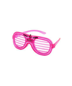 Neon Pink LED Shutter Glasses 15.5 x 6cm