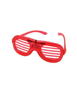 Neon Red LED Shutter Glasses 15.5 x 6cm