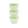 PP Storage Box with Green Lid 150ml 7.5 x 6.5cm 3pc