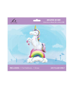 3D Unicorn Rainbow Foil Balloon