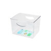 Clear Plastic Multipurpose storage box 22.2 x 18.5 x 16.2cm