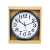 Clock Black With White Face 20cm