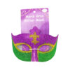 Mardi Gras Glitter Mask