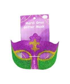 Mardi Gras Glitter Mask