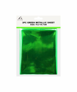 Green Metallic Sheet 45.7 x 76.2cm 3pc