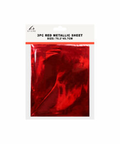 Red Metallic Sheet 45.7 x 76.2cm 3pc