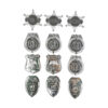 Plastic Police Badge 7 x 5.5 cm 12pk