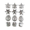 Plastic Cowboy Badge 7 x 5.5 cm 12pk