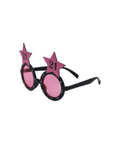 21 Pink Party Glasses
