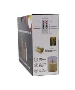 Flickering Candle with Remote Control 3pc