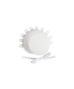 DIY Blank Round Acrylic Ornament 7.5 x 8.45cm 10pc