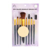 Black Makeup Brush Set 9pc