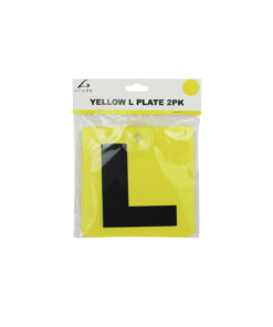 Yellow L Plate with Suction 2pc