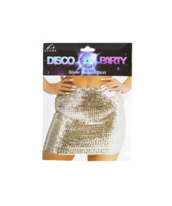 Silver Sequin Skirt
