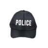Black Adult Police Cap