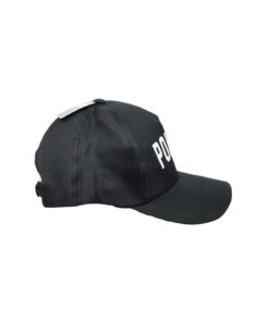 Black Adult Police Cap