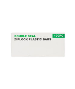 Double Seal Ziplock Plastic Bags 100pc 18 x 17cm