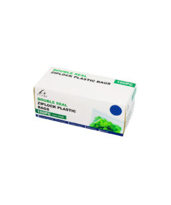 Double Seal Zip Lock Plastic Bags 100pc 18x17cm