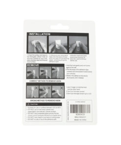 3 Oval Hooks +1 Adhesive