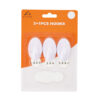 3 Oval Hooks +1 Adhesive