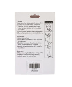 5 Oval Hooks +6 Adhesive