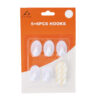 5 Oval Hooks +6 Adhesive