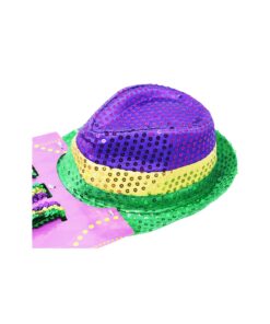 Mardi Gras Set - Necklace, Bowtie, Suspender, and Hat