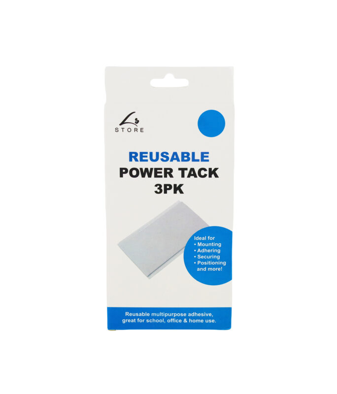 Reusable Power Tack 3pc 8.5 x 15 x 1.6cm LookSharpStore