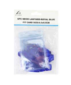 Blue Neck Lanyard 6pc 6.5 x 9.5cm